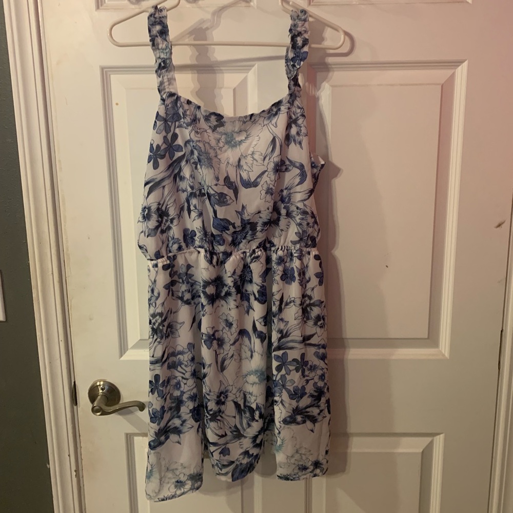 White floral dress